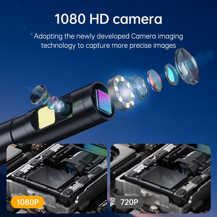 SC08 4.3 inch IPS HD Screen 8mm Industry Digital Endoscope, Type:5m Hard Cable Dual-lens - Image 4