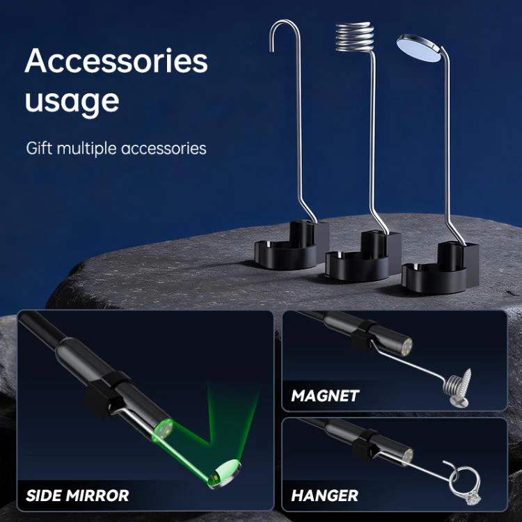 SC08 4.3 inch IPS HD Screen 8mm Industry Digital Endoscope, Type:5m Hard Cable Dual-lens - Image 8