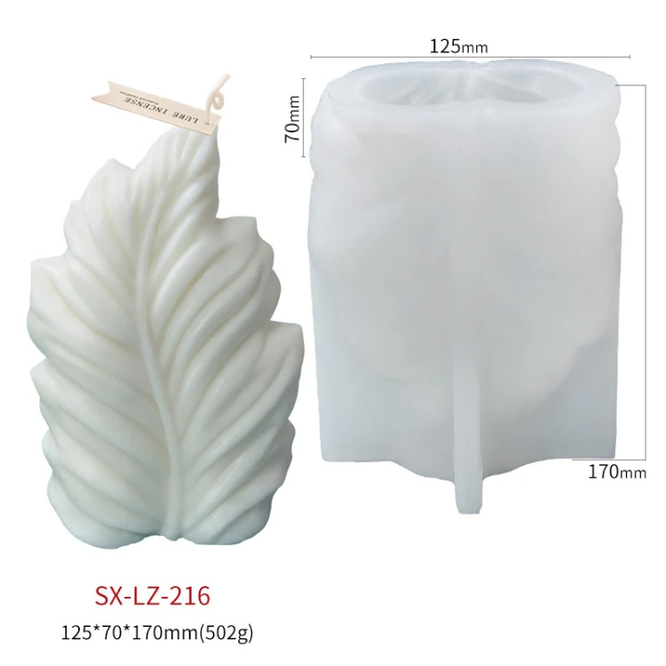 Scallop DIY Scented Candle Silicone Mold, Specification: LZ-216 - Image 2