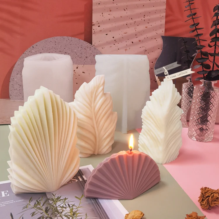 Scallop DIY Scented Candle Silicone Mold, Specification: LZ-216 - Image 5