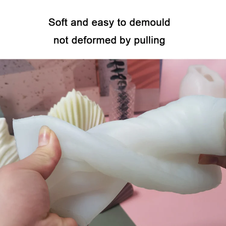 Scallop DIY Scented Candle Silicone Mold, Specification: LZ-48 - Image 3