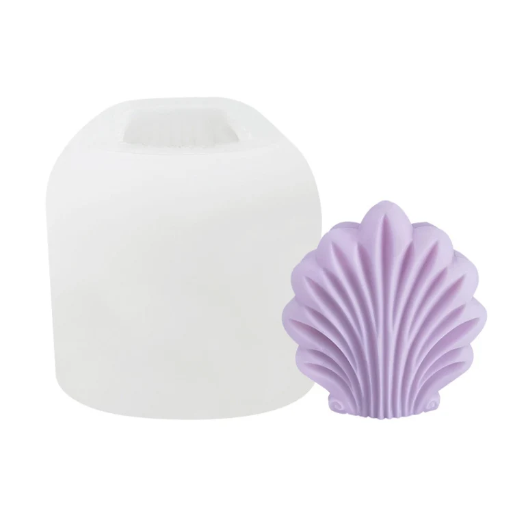 Scallop DIY Scented Candle Silicone Mold, Specification: SX-LZ-305