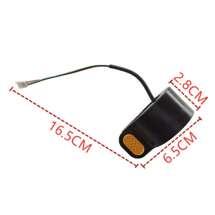 Scooter Thumb Throttle Finger Dial Accelerator for Ninebot MAX G30(Yellow) - Image 6