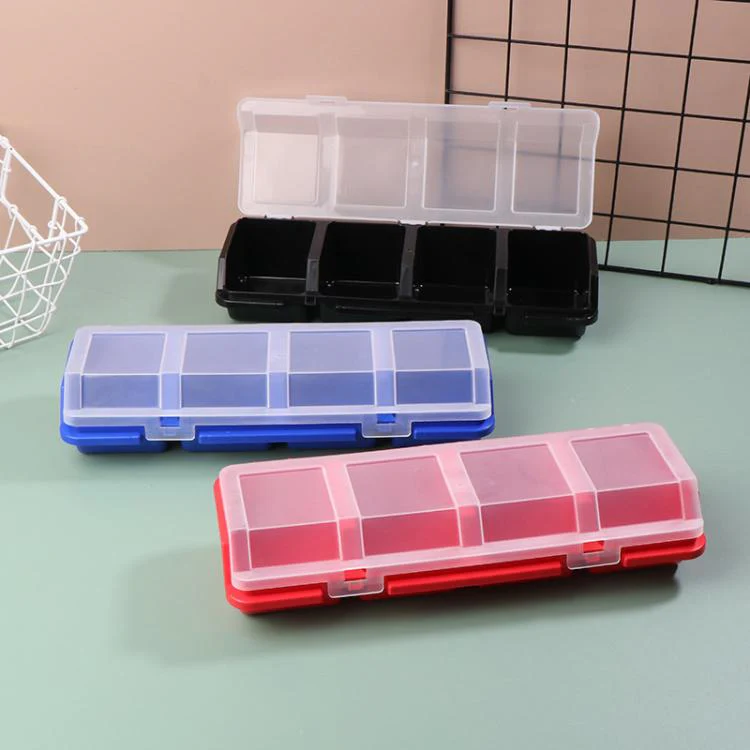 Screw Parts Classification Storage Box Oblique Opening Miscellaneous Box For Hardware Accessories(Black) - Image 2