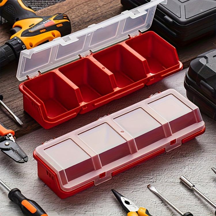 Screw Parts Classification Storage Box Oblique Opening Miscellaneous Box For Hardware Accessories(Black) - Image 3