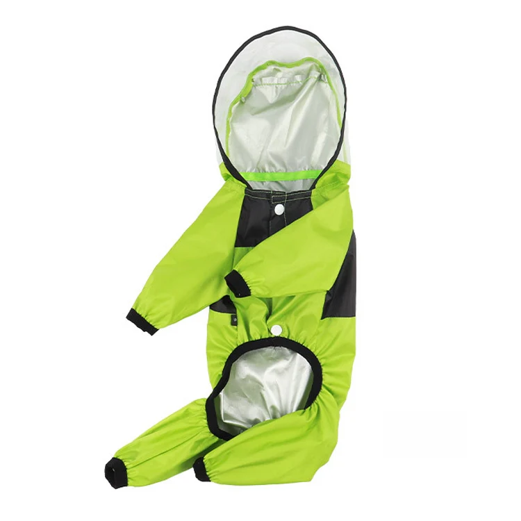 Seasons Universal Raincoat For Dogs Four-Legged Clothing Transparent PU Waterproof Clothing, Size: XXXL(Apple Green) - Image 3