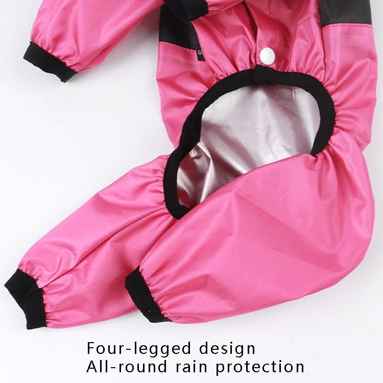 Seasons Universal Raincoat For Dogs Four-Legged Clothing Transparent PU Waterproof Clothing, Size: XXXL(Apple Green) - Image 7