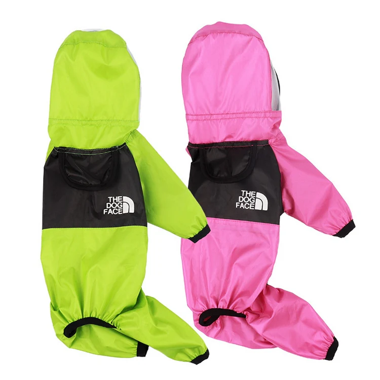 Seasons Universal Raincoat For Dogs Four-Legged Clothing Transparent PU Waterproof Clothing, Size: XXXXL(Rose Red) - Image 5