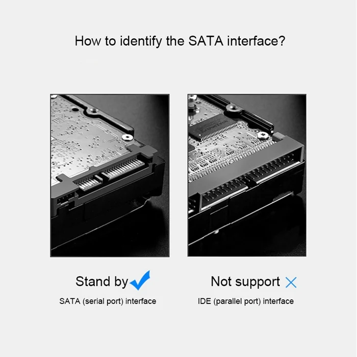 SEATAY HD213 Tool Free Screwless SATA 2.5 inch USB 3.0 Interface HDD Enclosure, The Maximum Support Capacity: 2TB(Blue) - Image 7