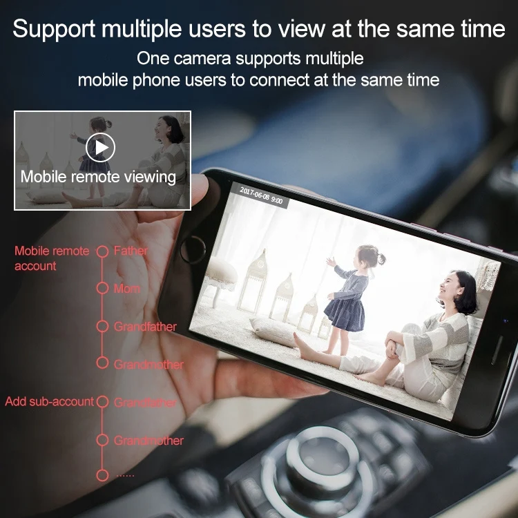 SECTEC IL-HIP291-2M-AI Intelligent Tracking Monitor Mobile Phone Remote Wireless Network Wifi Camera Cloud Storage Intelligent Shaking Head Network Camera - Image 15