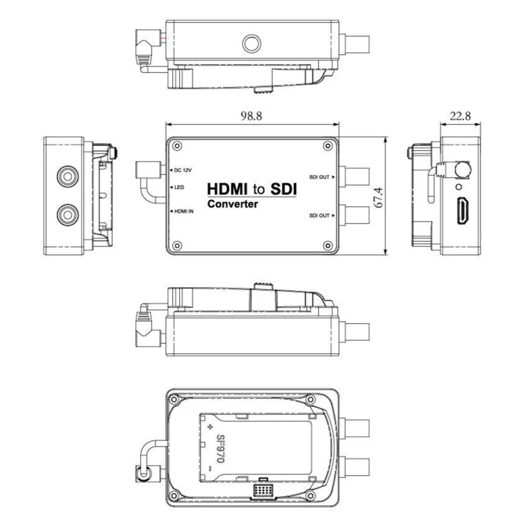 SEETEC 1 x HDMI Input to 2 x SDI Output Converter - Image 10