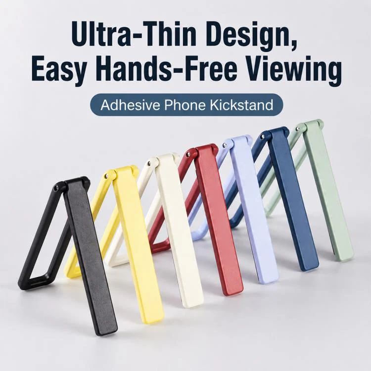 Self-adhesive Ultra Thin Foldable Mobile Phone Holder(Brown) - Image 3