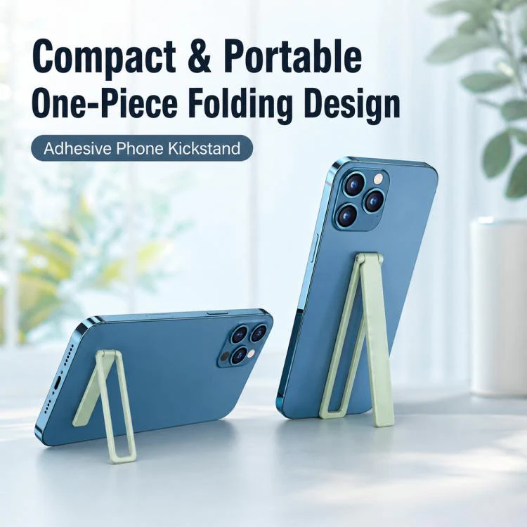 Self-adhesive Ultra Thin Foldable Mobile Phone Holder(Royal Blue) - Image 4
