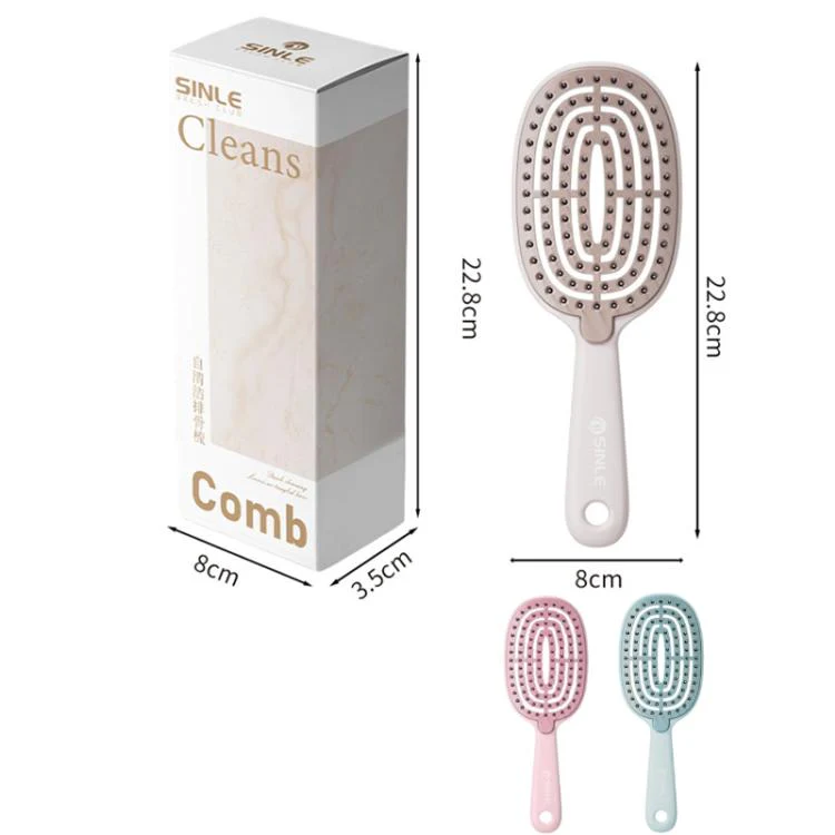 Self-Cleaning Airbag Comb With High-Top Volume Massage Function(Green) - Image 2