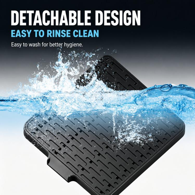 Self-Draining Espresso Scale Drip Tray 3D-Printed PLA Sloped Coffee Scale Protector(Black) - Image 7