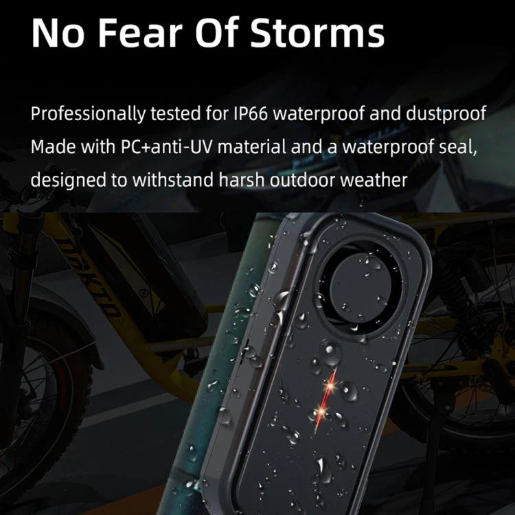 SF06R IP66 Waterproof Long-Distance Wireless Vehicle Vibration Anti-Theft Alarm(1 Host + 1 Remote Control) - Image 5