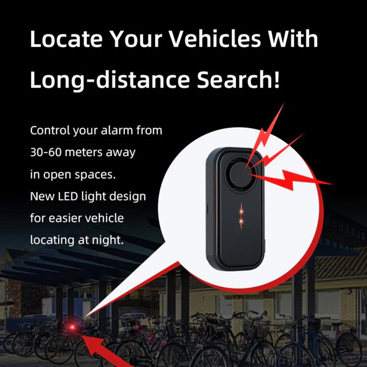 SF06R IP66 Waterproof Long-Distance Wireless Vehicle Vibration Anti-Theft Alarm(1 Host + 1 Remote Control) - Image 6