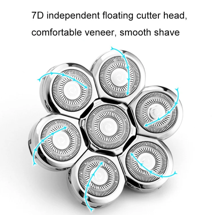 Shaver Replaceable Washable Double Ring Knife Mesh Floating Head 6 Knife Net - Image 6