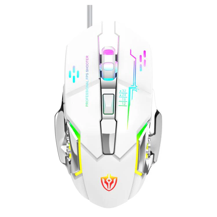 SHIPADOO GT500 Tri-color Block RGB Metal Cover Suspended Wired Gaming Keyboard with Mouse(Glacier Purple) - Image 3