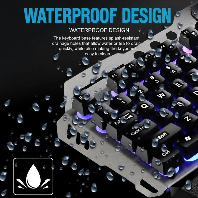 SHIPADOO GT700 Illuminated Wired Gaming Keyboard and 6D 4800DPI Mouse Set(Black) - Image 11