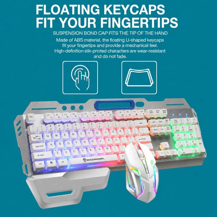 SHIPADOO GT700 Illuminated Wired Gaming Keyboard and 6D 4800DPI Mouse Set(Black) - Image 14