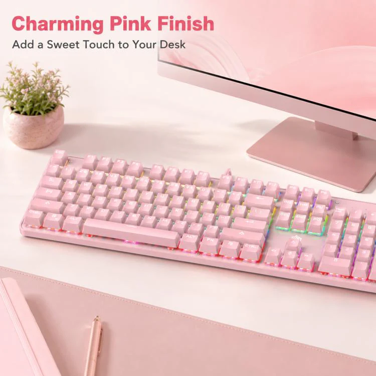 SHIPADOO HJK901-10 RGB Backlight Mechanical USB Wired Keyboard(Black) - Image 10