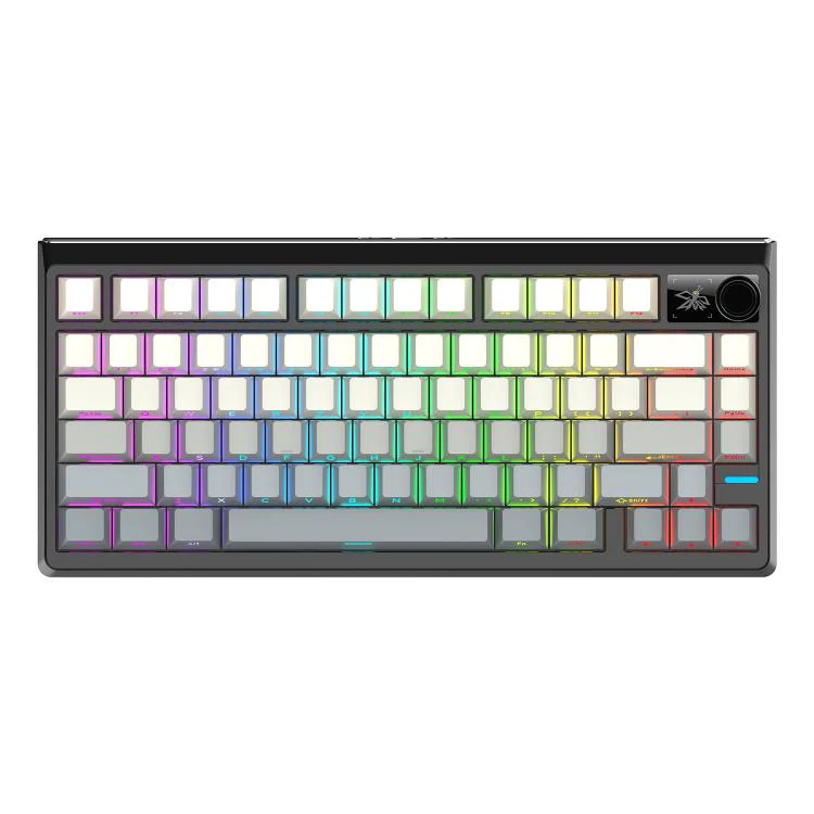 SHIPADOO JK750 Blue Switch RGB 79 Keys Three Modes Mechanical Keyboard(Midnight Sun) - Image 2
