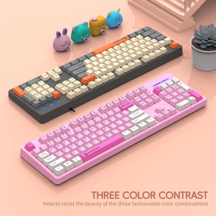 SHIPADOO K600 Wide System Compatibility Ergonomic Wired Keyboard(Gray) - Image 7