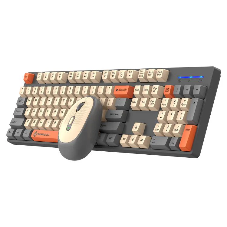 SHIPADOO W1060 2.4G 1600 DPI Wireless Keyboard Mouse Set(Gray) - Image 2