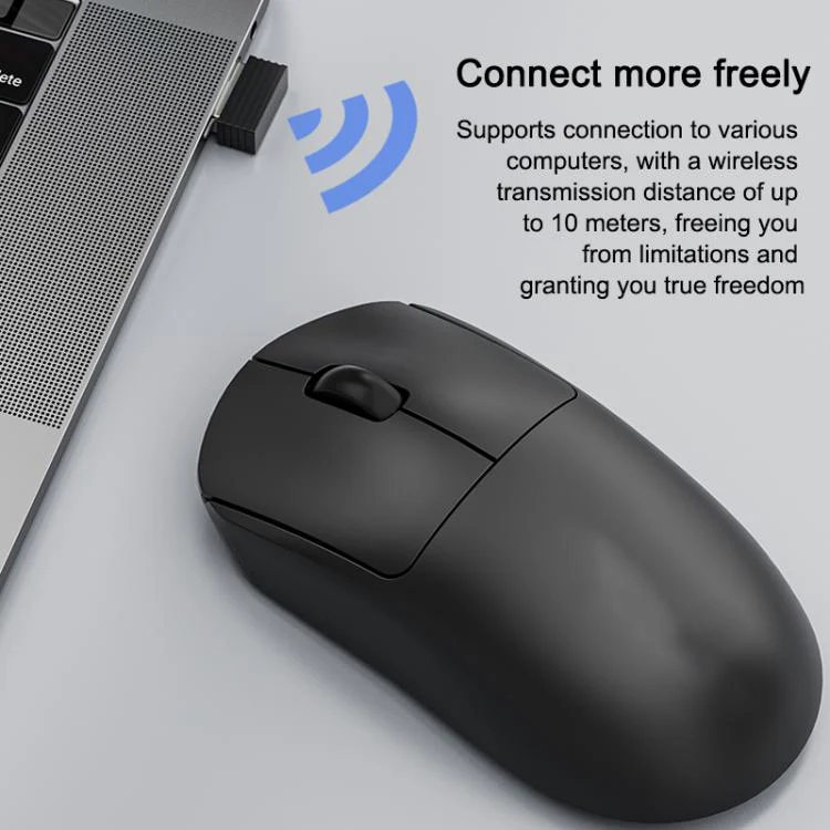 SHIPADOO W200 Office And Gaming 2.4G Wireless Mouse(Black) - Image 6
