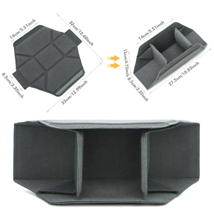 Shockproof DSLR Camera Bag Polyester Thickened Insert Organizer(Black) - Image 2