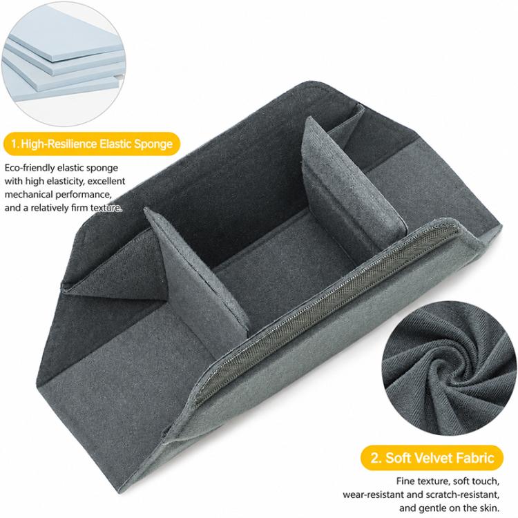 Shockproof DSLR Camera Bag Polyester Thickened Insert Organizer(Black) - Image 5
