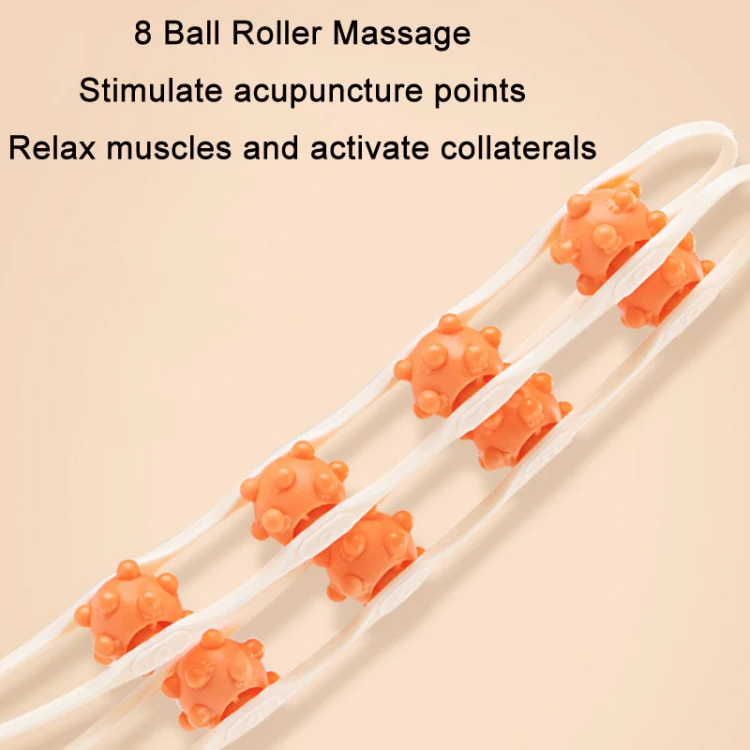 Shoulder Neck&Back Dredging Meridian Manual Roller Massager(Yellow) - Image 4