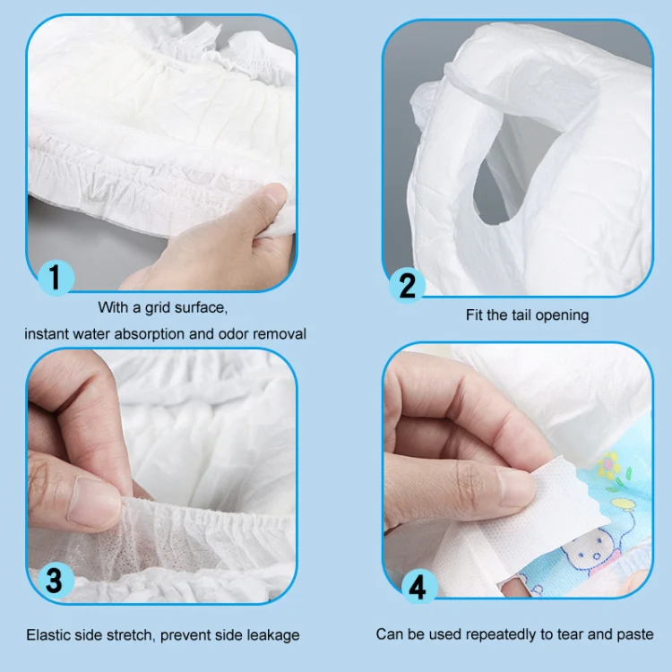 SHUERMEI Disposable Pet Diapers Menstrual Pants, Size: Female M 10pcs /Pack - Image 8