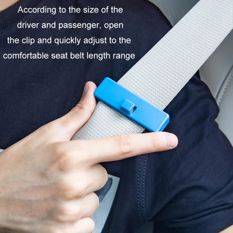 SHUNWEI 1pair Car Safety Belt Limiter Anti-Stranglehold Clip(Black) - Image 6