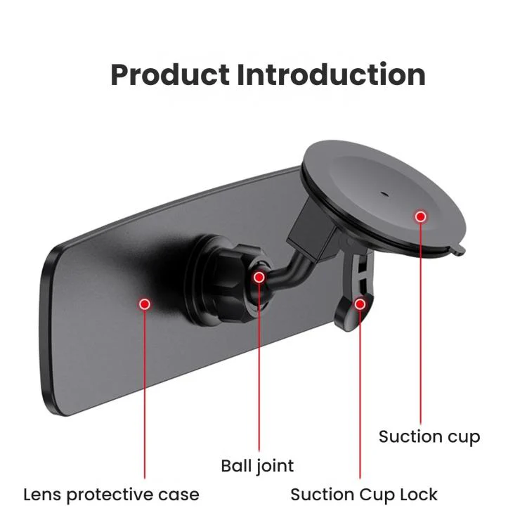 SHUNWEI Adjustable Suction Cup Wide-angle Reversing Mirror - Image 4