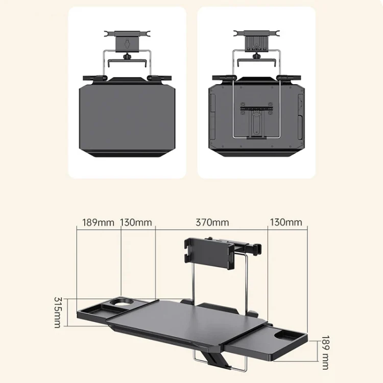 SHUNWEI Car Dining Table Rear Foldable Storage Rack Computer Stand, SD-1504D - Image 4