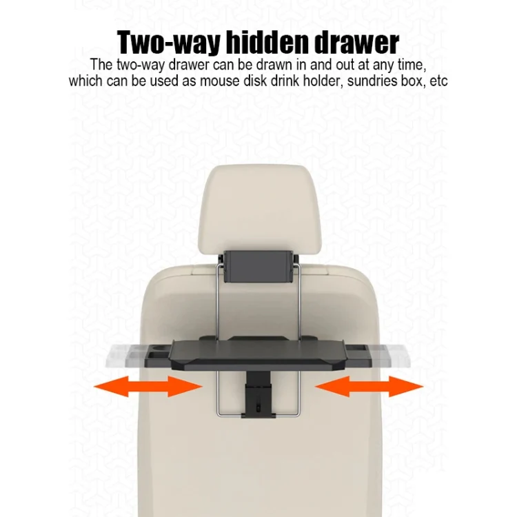 SHUNWEI Car Dining Table Rear Foldable Storage Rack Computer Stand, SD-1508D - Image 7