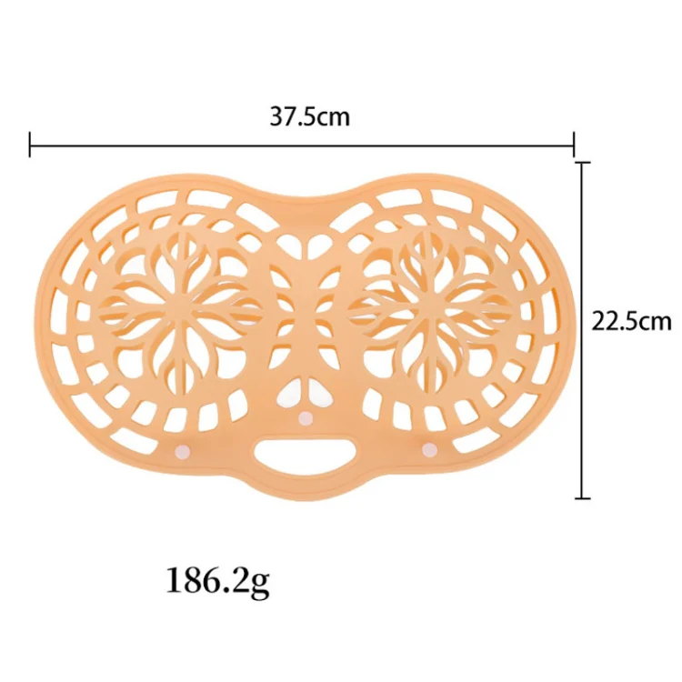 Silicone Bra Laundry Bag Anti-Distortion Filter Washing Protective Bag For Washing Machine(Beige) - Image 4