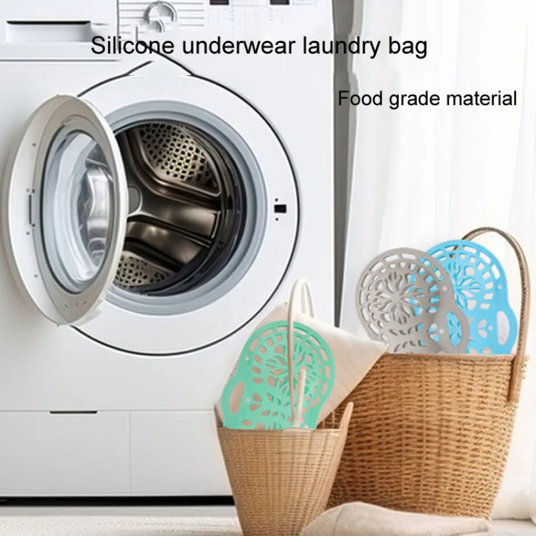 Silicone Bra Laundry Bag Anti-Distortion Filter Washing Protective Bag For Washing Machine(Beige) - Image 6
