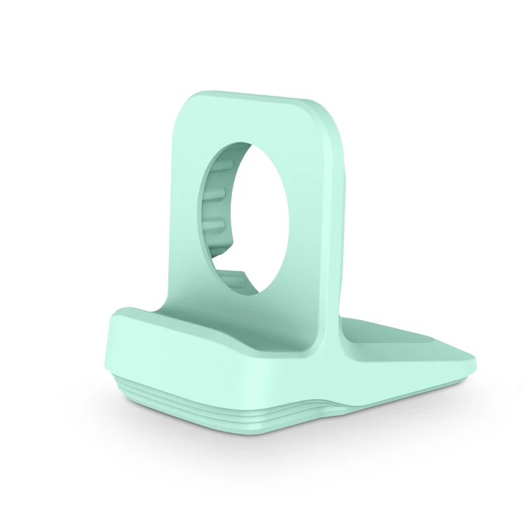 Silicone Charging Holder for Apple Watch(Mint Green) - Image 3