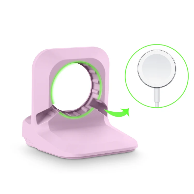Silicone Charging Holder for Apple Watch(Purple) - Image 5