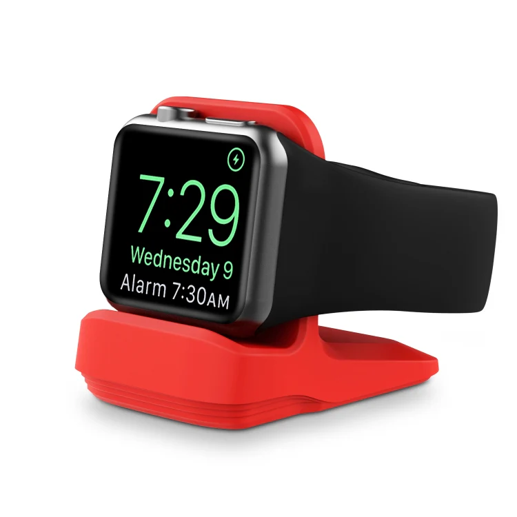 Silicone Charging Holder for Apple Watch(Red) - Image 2