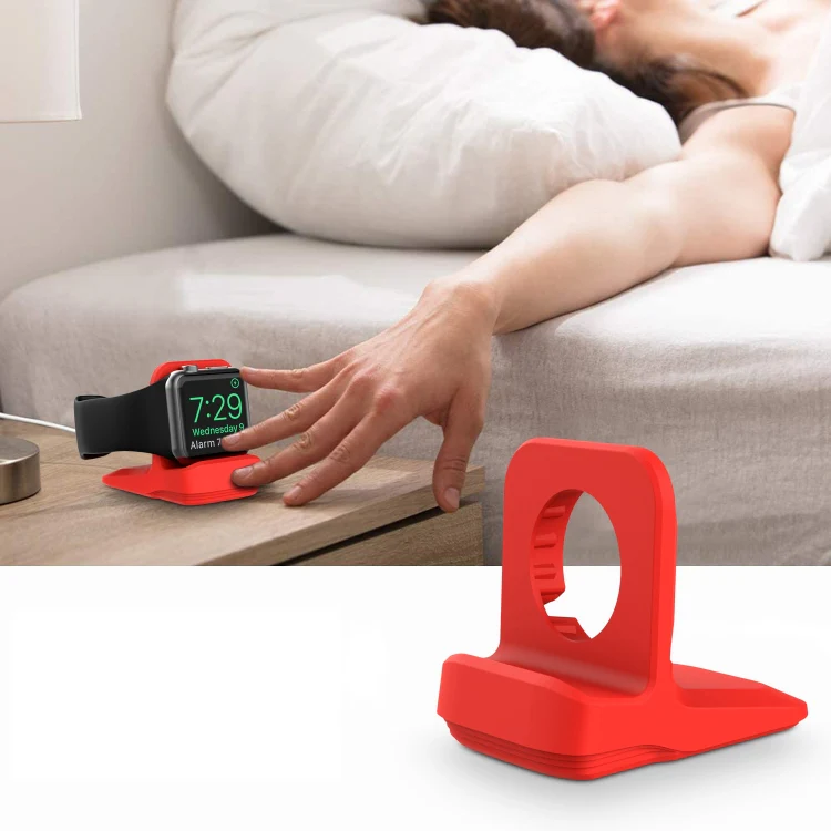 Silicone Charging Holder for Apple Watch(Red) - Image 6
