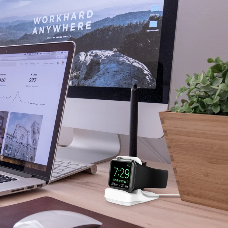 Silicone Charging Holder for Apple Watch(White) - Image 7