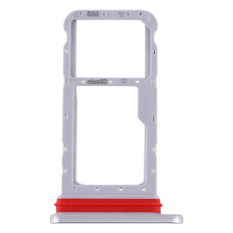 SIM Card Tray + Micro SD Card Tray for Huawei Honor Waterplay (Silver) - Image 2