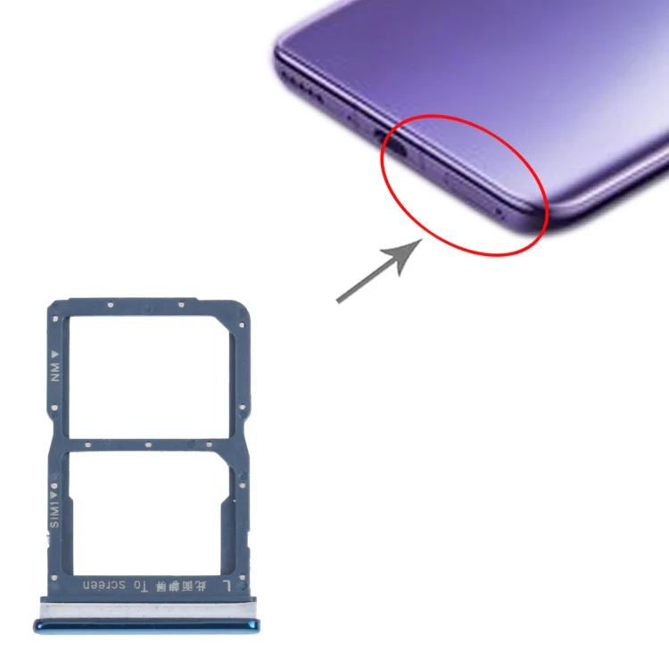 SIM Card Tray + NM Card Tray for Honor 30i (Green) - Image 4
