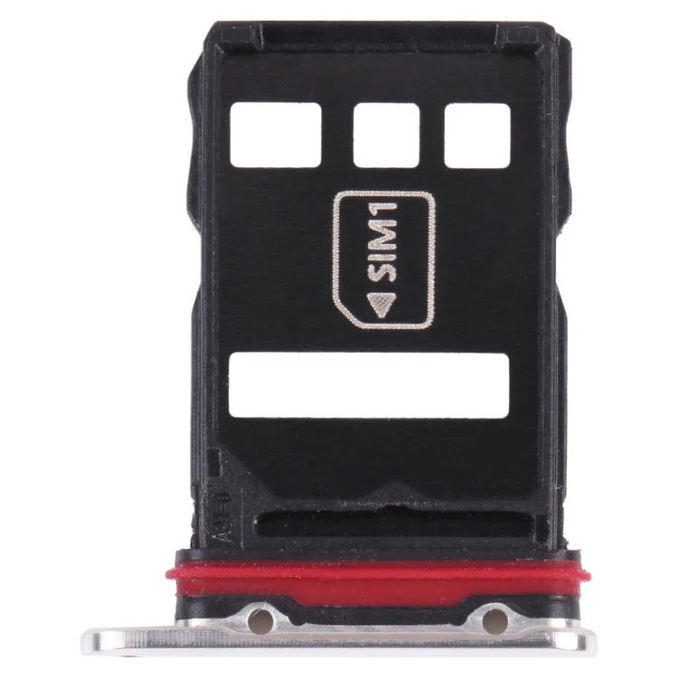 SIM Card Tray + NM Card Tray for Huawei Mate 40 Pro+ (Silver)