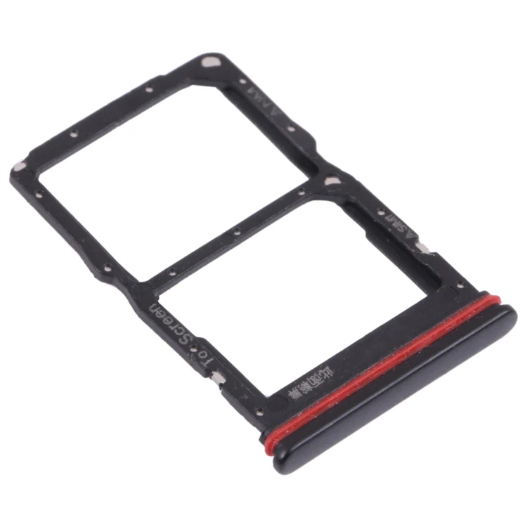 SIM Card Tray + NM Card Tray for Huawei nova 7 SE 5G Youth (Black) - Image 2