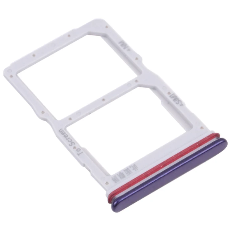 SIM Card Tray + NM Card Tray for Huawei nova 7 SE 5G Youth(Purple) - Image 2